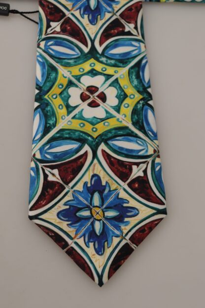 Dolce & Gabbana - Multicolor Majolica Silk Tie