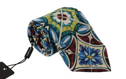 Dolce & Gabbana - Multicolor Majolica Silk Tie