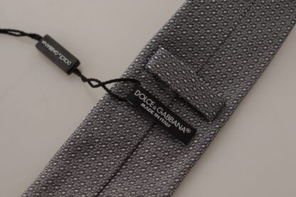 Dolce & Gabbana - Elegant Black and White Silk Tie