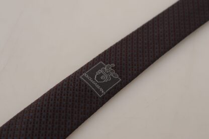 Dolce & Gabbana - Elegant Bordeaux Silk Tie