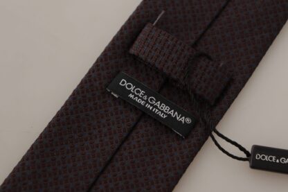 Dolce & Gabbana - Elegant Bordeaux Silk Tie