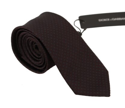 Dolce & Gabbana - Elegant Bordeaux Silk Tie