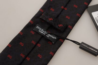 Dolce & Gabbana - Elegant Blue Leopard Print Silk Tie