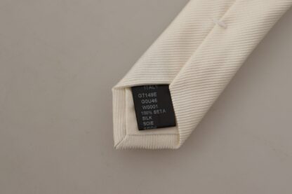 Dolce & Gabbana - Elegant White Silk Men's Tie