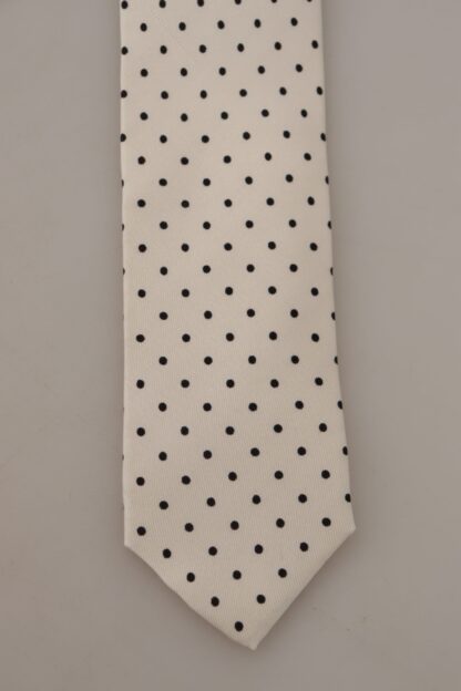 Dolce & Gabbana - Elegant Polka Dot Silk Bow Tie