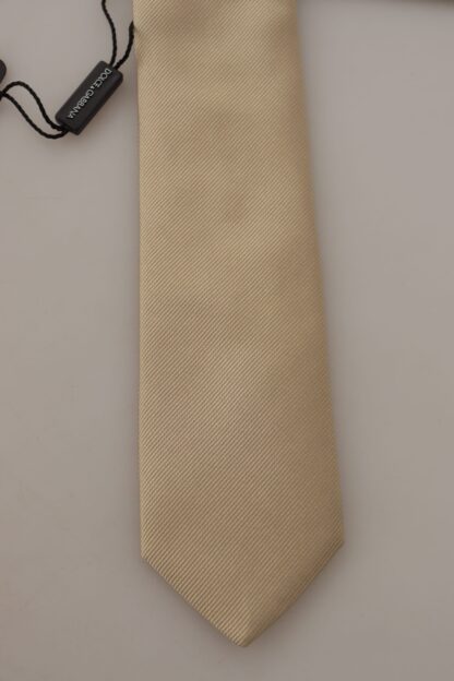 Dolce & Gabbana - Elegant Gold Silk Men's Tie