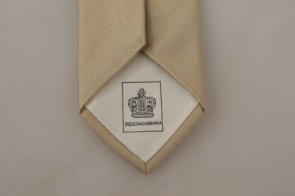 Dolce & Gabbana - Elegant Gold Silk Men's Tie