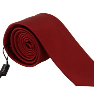 Dolce & Gabbana - Elegant Maroon Silk Tie