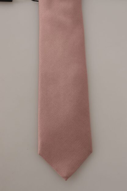 Dolce & Gabbana - Elegant Pink Silk Tie for Sophisticated Gentlemen