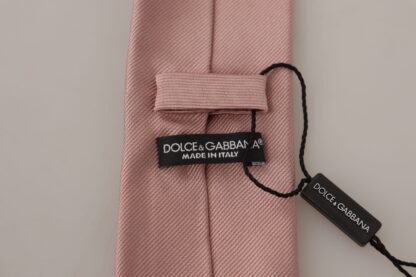 Dolce & Gabbana - Elegant Pink Silk Tie for Sophisticated Gentlemen