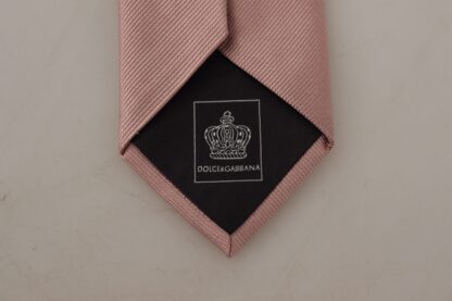 Dolce & Gabbana - Elegant Pink Silk Tie for Sophisticated Gentlemen