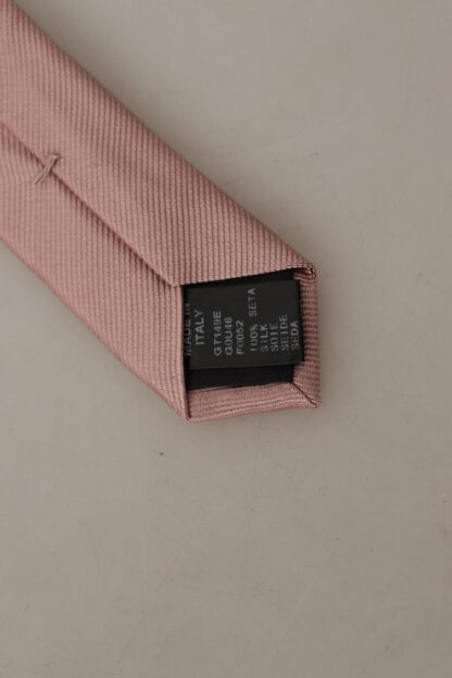 Dolce & Gabbana - Elegant Pink Silk Tie for Sophisticated Gentlemen