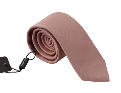 Dolce & Gabbana - Elegant Pink Silk Tie for Sophisticated Gentlemen