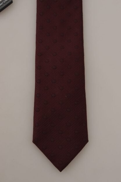 Dolce & Gabbana - Elegant Maroon Silk Tie