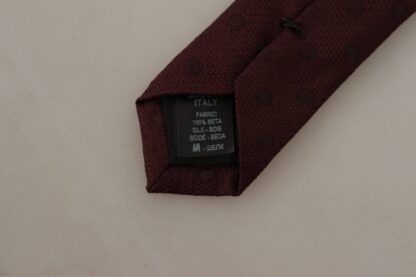 Dolce & Gabbana - Elegant Maroon Silk Tie