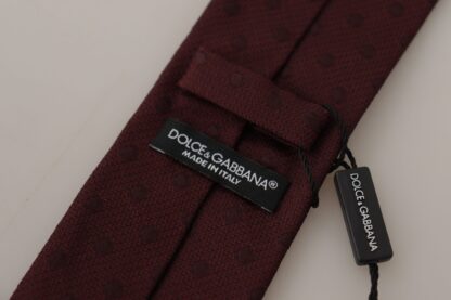 Dolce & Gabbana - Elegant Maroon Silk Tie