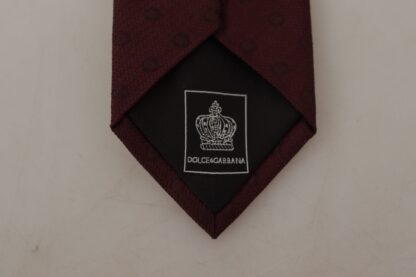 Dolce & Gabbana - Elegant Maroon Silk Tie