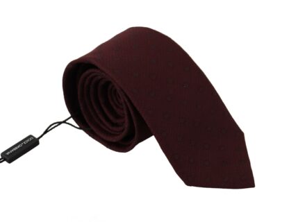 Dolce & Gabbana - Elegant Maroon Silk Tie