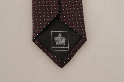 Dolce & Gabbana - Elegant Geometric Silk Bow Tie