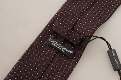 Dolce & Gabbana - Elegant Geometric Silk Bow Tie