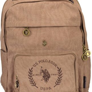 U.S. POLO ASSN. - Brown Polyester Men Backpack