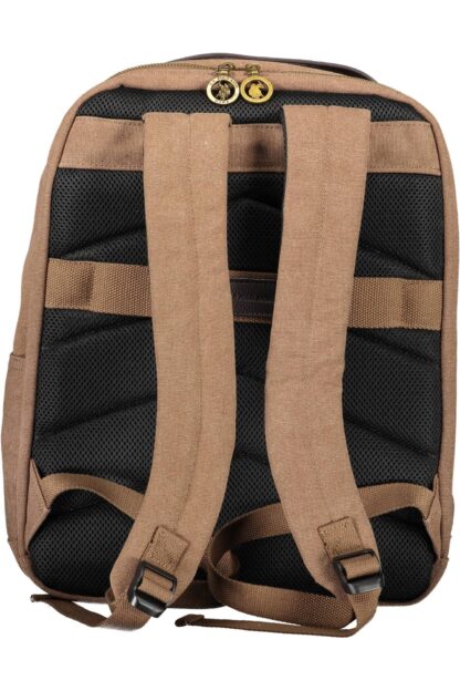 U.S. POLO ASSN. - Brown Polyester Men Backpack