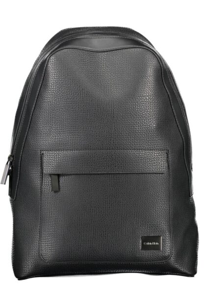 Calvin Klein - Black Polyurethane Men Backpack