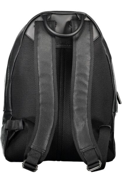 Calvin Klein - Black Polyurethane Men Backpack