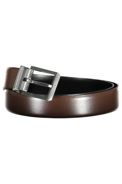 Calvin Klein - Brown Leather Men Belt