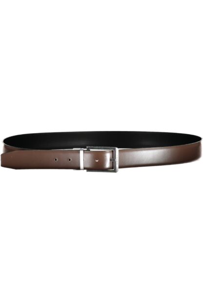 Calvin Klein - Brown Leather Men Belt