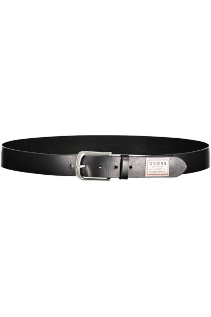 Guess Jeans - Black Leather Men Belt