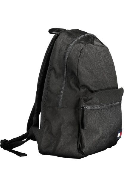 Tommy Hilfiger - Black Polyester Men Backpack