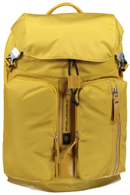 Piquadro - Yellow Nylon Men Backpack