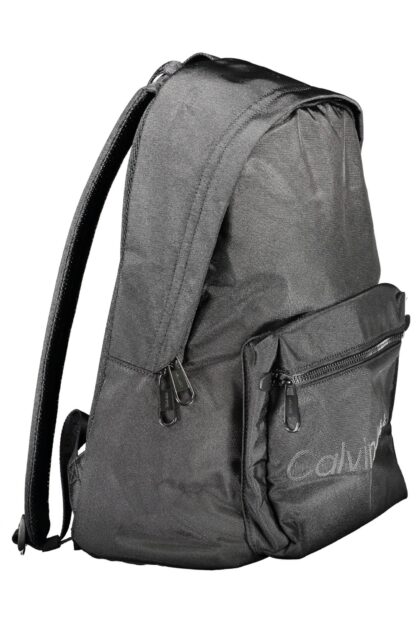 Calvin Klein - Black Polyester Men Backpack