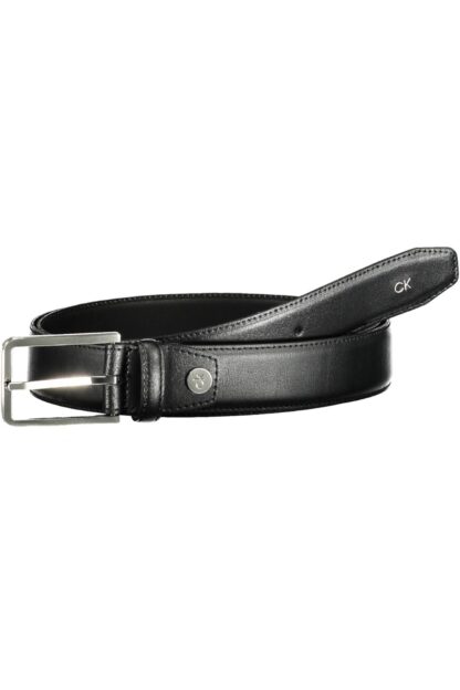 Calvin Klein - Black Leather Men Belt