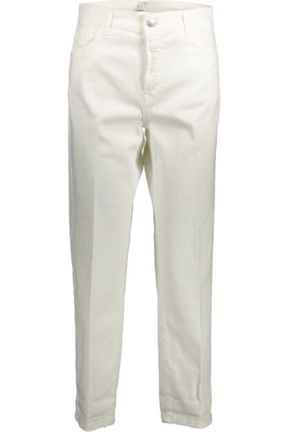 Kocca - White Cotton Women Trouser