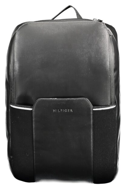 Tommy Hilfiger - Black Polyester Men Backpack