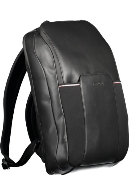 Tommy Hilfiger - Black Polyester Men Backpack