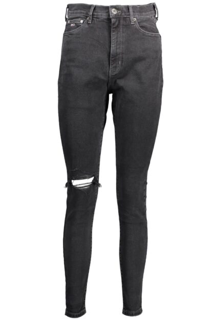 Tommy Hilfiger - Black Cotton Women Jeans