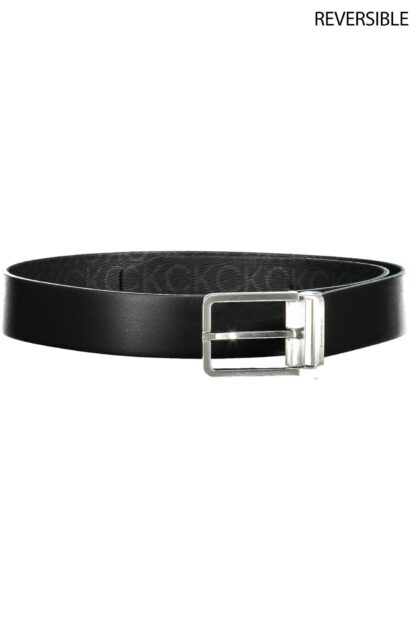 Calvin Klein - Black Leather Men Belt