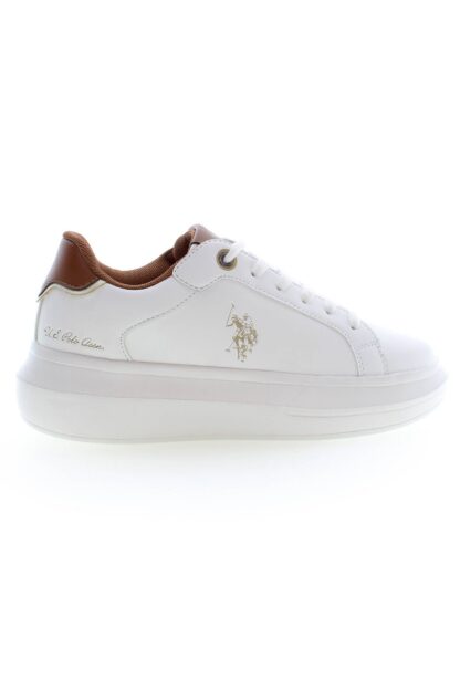 U.S. POLO ASSN. - White Polyester Women Sneaker