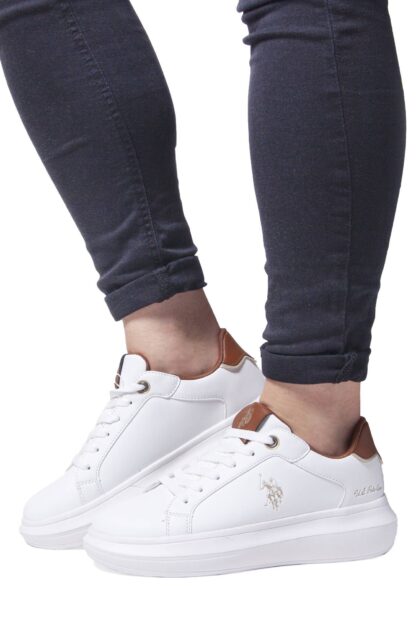 U.S. POLO ASSN. - White Polyester Women Sneaker