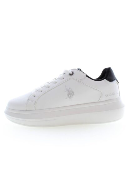 U.S. POLO ASSN. - White Polyester Women Sneaker