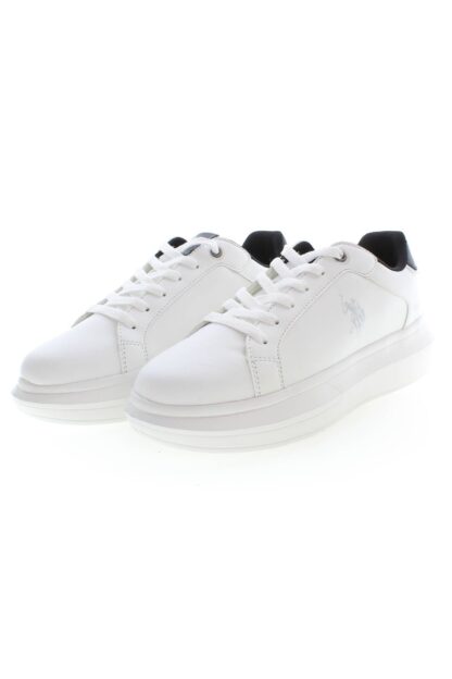 U.S. POLO ASSN. - White Polyester Women Sneaker