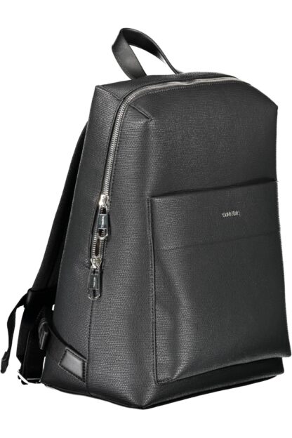 Calvin Klein - Black Polyester Men Backpack