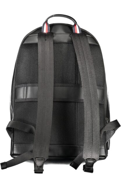 Tommy Hilfiger - Black Polyester Men Backpack