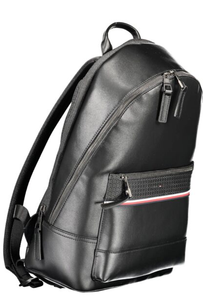 Tommy Hilfiger - Black Polyester Men Backpack