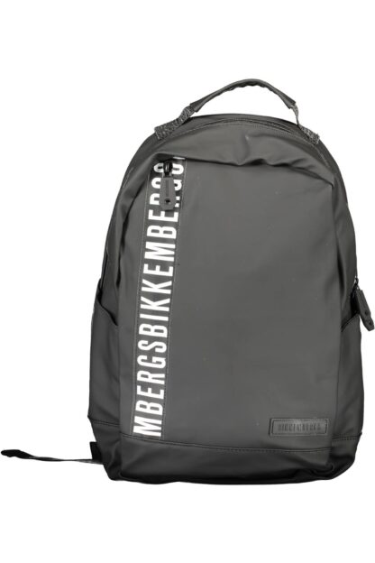 Bikkembergs - Black Polyurethane Men Backpack