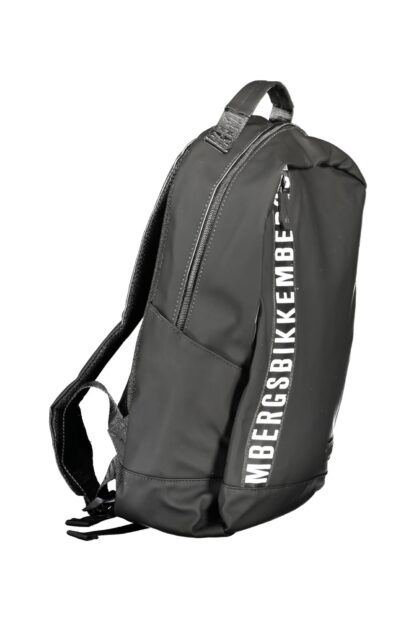 Bikkembergs - Black Polyurethane Men Backpack