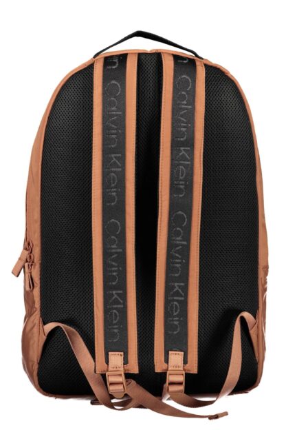 Calvin Klein - Brown Recycled Polyester Men Backpack